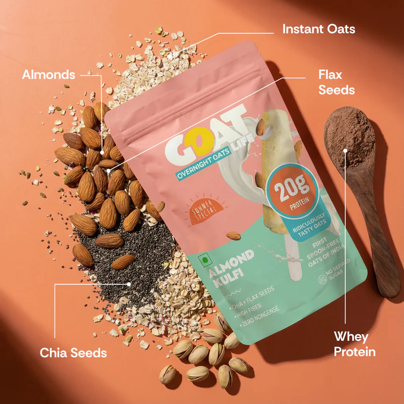 ALMOND KULFI HIGH PROTEIN OATS  - (PACK OF 5) - Image 3
