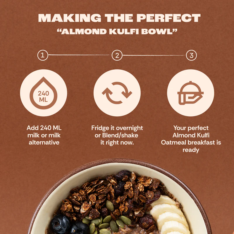 ALMOND KULFI HIGH PROTEIN OATS  - (PACK OF 5) - Image 4
