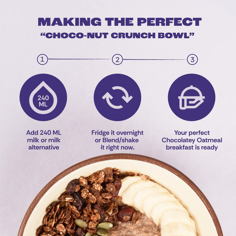 CHOCO NUT CRUNCH HIGH PROTEIN OATS - (PACK OF 5 ) - Image 6
