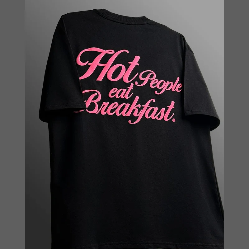HOT PEOPLE EAT BREAKFAST HEAVYWEIGHT T-SHIRT - Image 5