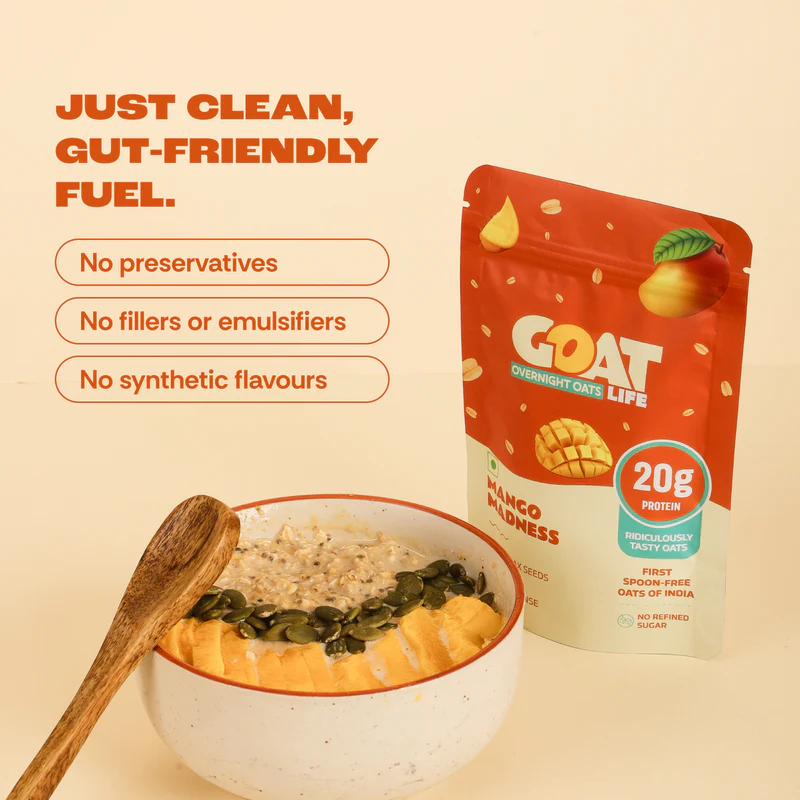 MANGO MADNESS HIGH PROTEIN OATS - (PACK OF 5) - Image 6