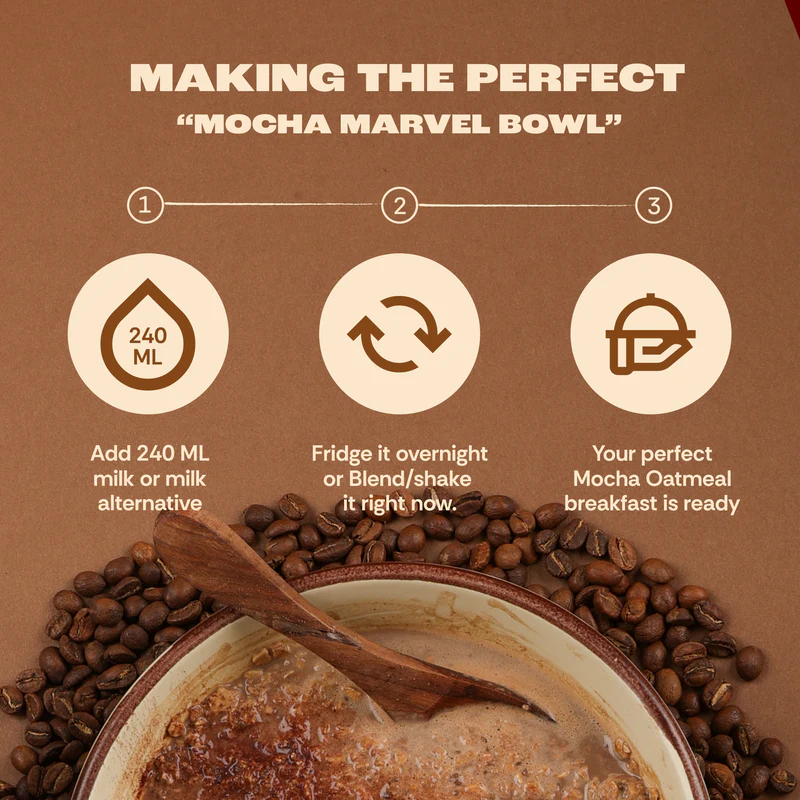 MOCHA MARVEL HIGH PROTEIN OATS  - (PACK OF 5) - Image 5